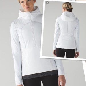 White Lululemon "Run For Cold" Pullover